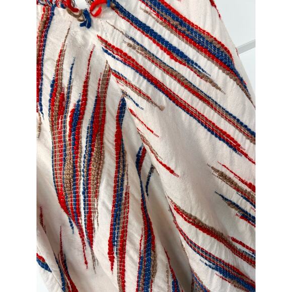 Anthropologie Thml Women's Fringe Handkerchief Hem Tank Top Multicolor SZ Medium - Picture 7 of 11
